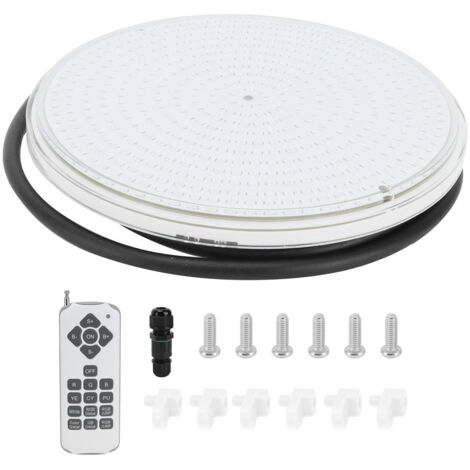 Eosnow Lumière de piscine colorée IP68, lampe sous-marine étanche de remplacement pour PAR56 Light18W 1800LM (1/5)