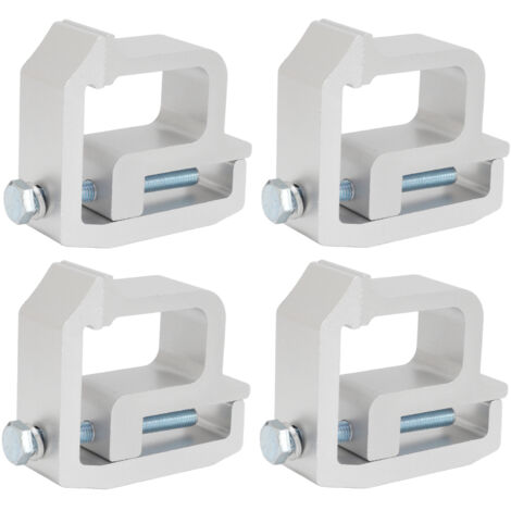 Eosnow Pinces de capuchon de camion, 4 pièces, pinces de montage universelles, capuchons de camion argentés, pinces de capuchon de camion pour pick-up de camion (1/5)