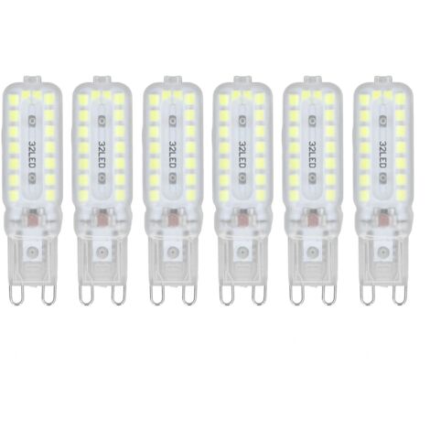 Eosnow Ampoules LED G9 7W, 6 pièces, éclairage à intensité variable 360 °, ampoule de remplacement pour lampe murale de bureau, lumière blanche 220-240V (1/5)
