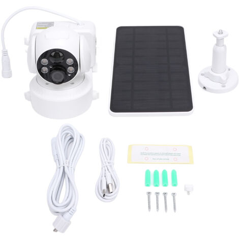 Eosnow Caméra solaire 2MP, double éclairage couleur, rotation à 360 degrés, sécurité pour chantier de construction (1/5)