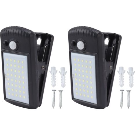 Pince solaire sur les lumières IP65 étanche 2 Modes détection infrarouge pince extérieure capteur de mouvement lumières pour clture terrasse Patio (1/5)