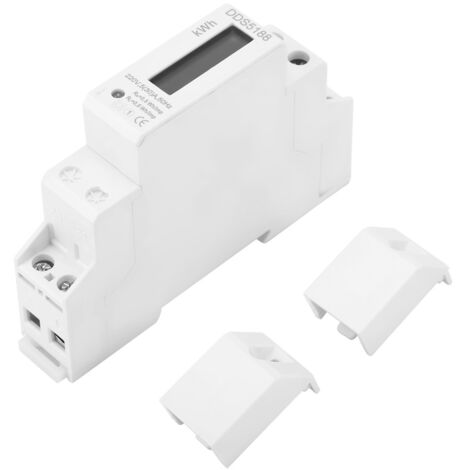 Eosnow Compteur électronique d'énergie KWh, monophasé numérique LCD 220V Din Rail 5-30A
