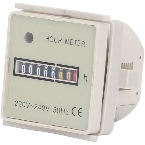 Eosnow BERM Compteur horaire Minuterie industrielle Compteur de temps électrique haute précision 099999H59M AC 220240V (1/5)