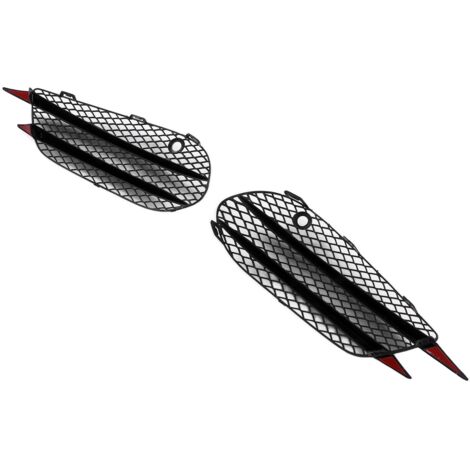 Grille De Phare Antibrouillard Avant Pour Mercedes Classe C W205/C205 AMG Line 2015-2018 – 2 Pièces Noires