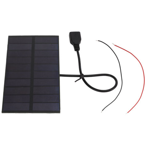 Panneaux solaires DIY en silicium monocristallin 1,5 W 5 V avec interface USB, mini panneau solaire flexible