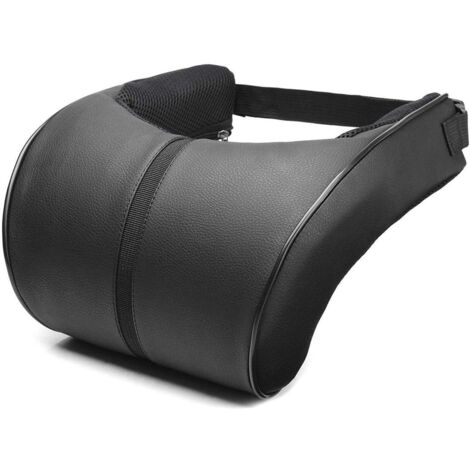 Eosnow Oreiller de cou de voiture en cuir PU, en mousse à mémoire de forme, repose-cou, siège, appui-tête, coussin (1/5)