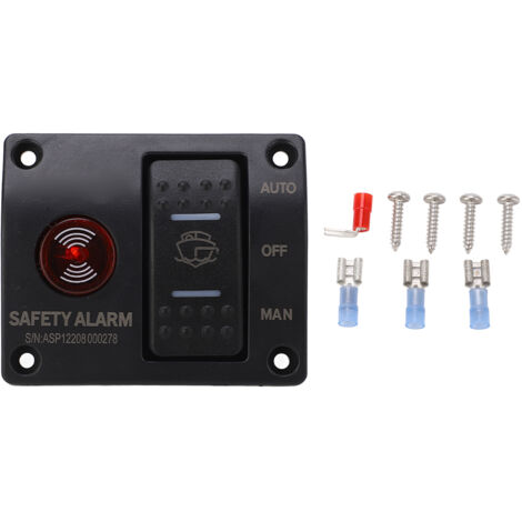 Eosnow Panneau de commutation de pompe de cale à 3 voies, interrupteur à flotteur de pompe de cale automatique avec lumière LED pour navires et Yachts DC12V (1/5)