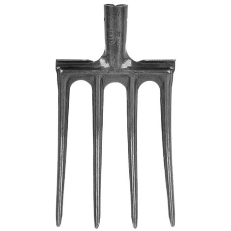 Eosnow Fourche à bêcher de jardin,Acier à haute teneur en carbone Résistance élevée Prévention de la corrosion Anti-casse,4 dents (1/5)