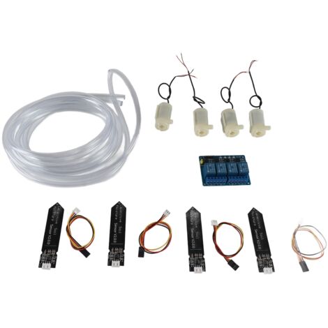 Eosnow Kit d'arrosage automatique, relais 4 canaux, ensemble de dispositifs d'irrigation pour plantes de jardin (1/5)