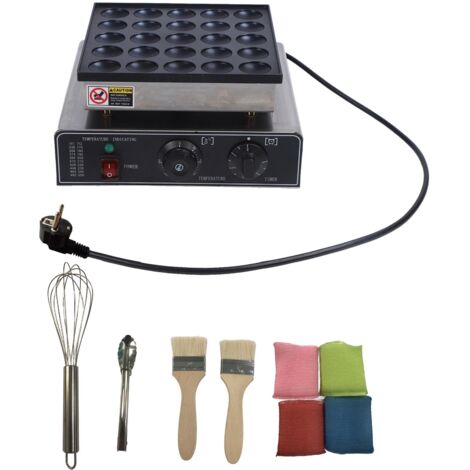 Eosnow Gaufrier électrique, poêle à crêpes, moule à gaufres en fer 950W pour la cuisine, prise ue 220V (1/5)