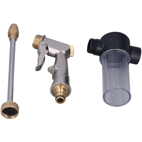 Eosnow Pistolet à eau haute pression, tuyau d'arrosage, buse de pulvérisation, lave-mousse, outil de nettoyage par pulvérisation (1/5)