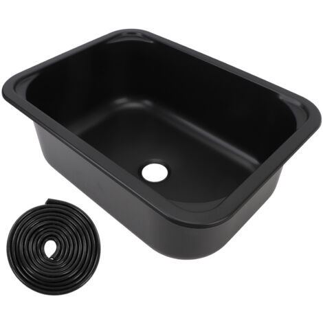 Évier Marin Ovale Pour Bateau – 393x273mm Avec Trou De Vidange – Neuf, Universel