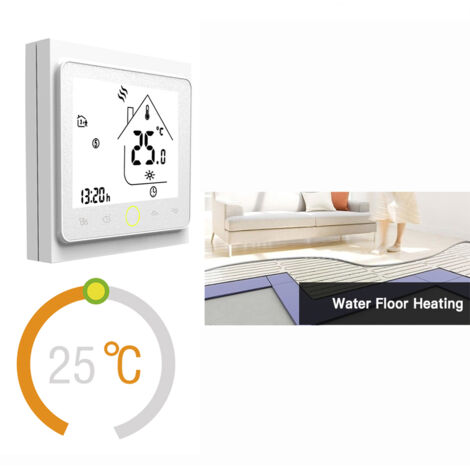 Eosnow Thermostat intelligent, contrôleur de température, chauffage au sol à eau 5 A pour la maison, sans Wi-Fi, blanc (1/5)