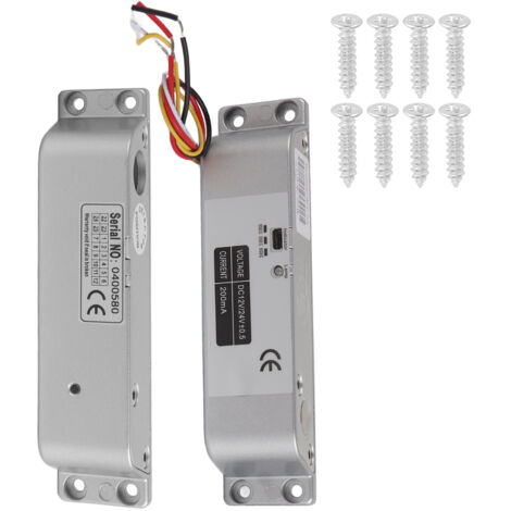 Eosnow – Verrou à boulon électrique 12V/24V – Délai réglable 0/3/6s – Induction magnétique pour bois et métal – Installation sécurisée - DC12V (1/5)