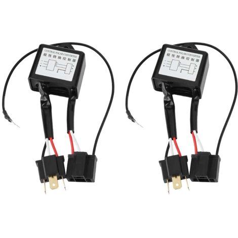 Eosnow Convertisseur négatif LED, 2 pièces, interrupteur polaire négatif, adaptateur de faisceau, polarité inversée pour H4 (1/5)