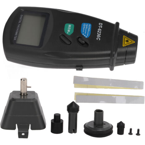 Eosnow Tachymètre numérique, contact optoélectronique 2 en 1, tachymètre sans RPM, pour la fabrication automobile de roues motorisées (1/5)