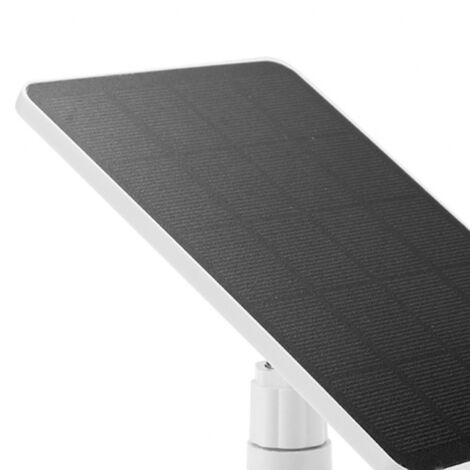 Panneau solaire pour caméra de sécurité, étanche IP6, puissance continue réglable à 360 degrés, avec panneaux de charge 10 W 5 V, port Type-C et câble de 3 m, compatible avec la surveillance de