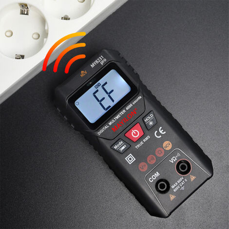 Eosnow Multimètre numérique MAYILON, avec détection de tension sans contact NCV, mode de mesure automatique/manuel TRMS 4 000 points, écran LCD rétroéclairé, fonction de conservation des données (1/5)