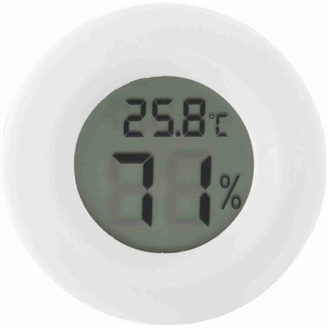 Eosnow Mini thermomètre hygromètre numérique LCD rond pour reptiles