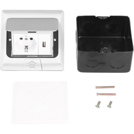 Eosnow Prise électrique au sol, boîte de prise Pop-Up intégrée, accessoires d'alimentation USB Standard ue 250V 16A (1/5)
