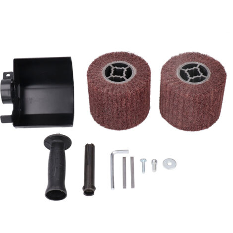 Eosnow Accessoire de machine à polir et à brunir, multifonctionnelle et portative, avec 2 roues de brossage (1/5)