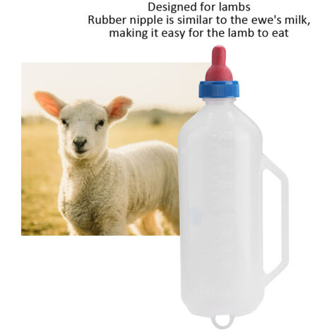 Biberon Agneau 2L Avec 3 Modes D'Alimentation Réglables - Nourrisseur Lait Veau Chèvre Cheval Chien