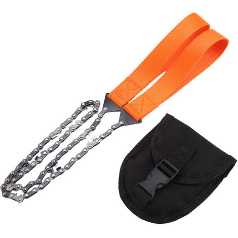 Eosnow Scie à chane de survie portative, trononneuse d'urgence avec sac, outil de Camping et de randonnée (1/5)