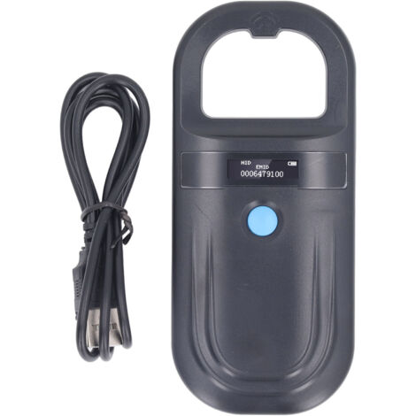Eosnow – Scanner portatif pour identification d'animaux – Fréquence 134,2 KHz – Lecture à 15 cm – Chargement USB – Buzzer intégré – ABS - ISO11784 (1/5)