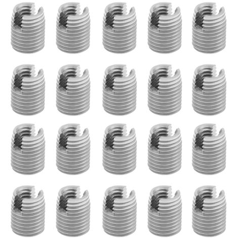 Eosnow Inserts de réparation de filetage, vis M4 x 8 mm, lot de 20 pièces pour l'industrie et la maison, outils de démontage fréquent de pièces