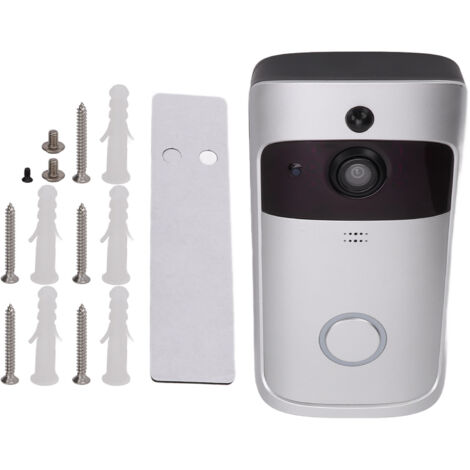 Visiophone intelligent sans fil WiFi, sonnette à Vision nocturne infrarouge, détection de mouvement à 2 voies pour la sécurité de la maison (1/5)