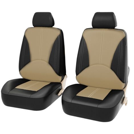 Eosnow Housses de siège auto universelles en cuir respirant, 4 pièces, accessoires d'intérieur pour SUV