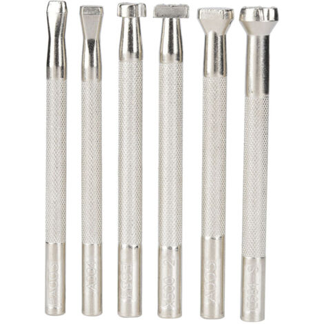 Eosnow Lot de 6 outils de sculpture sur cuir antidérapants avec motif imprimé poisson et poignée pour bricolage (imprimé poisson)