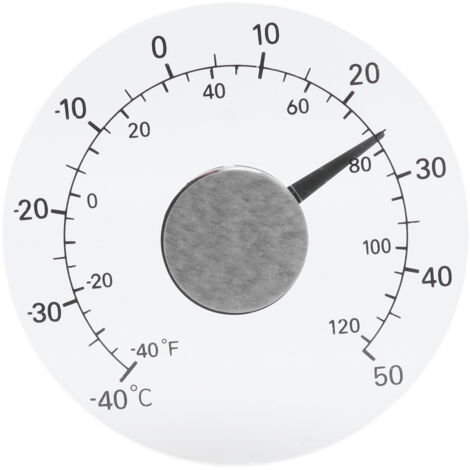 Eosnow Thermomètre extérieur adhésif Transparent étanche porte fenêtre compteur de température pour ferme maison (1/5)