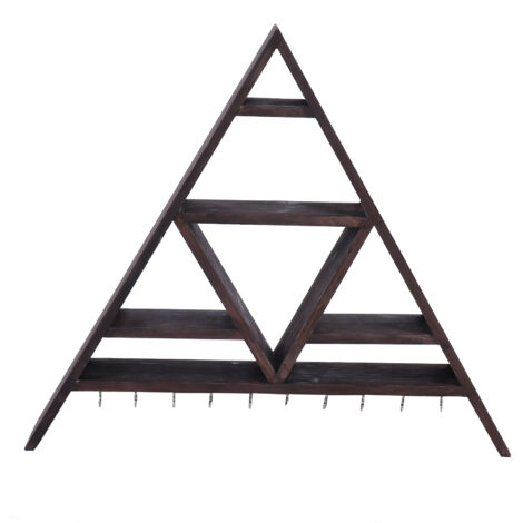 Eosnow Support de rangement triangulaire, présentoir mural en cristal, décoration de la maison pour le bureau et la maison (1/5)