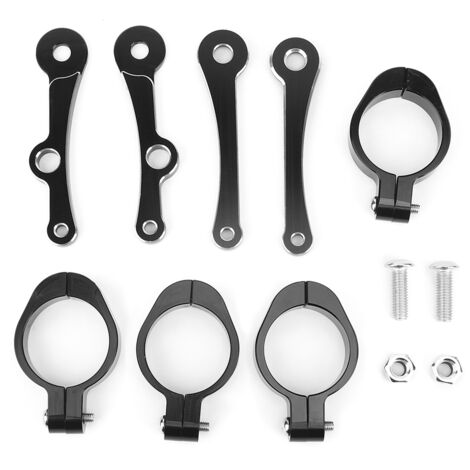 Eosnow Support de phare de moto Vintage clignotant 39-41mm/1.5-1.6in pince de montage de Tube de fourche adaptée pour Honda (1/5)
