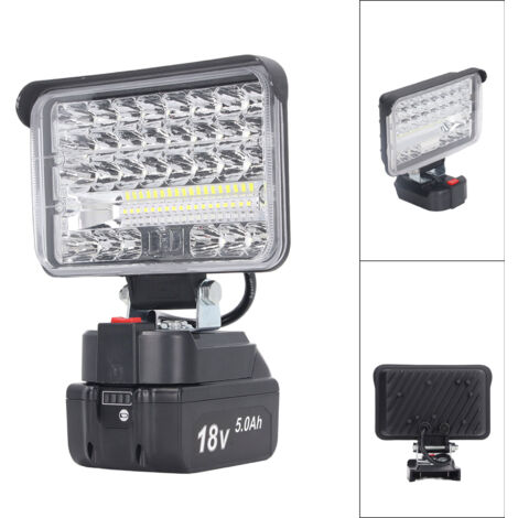 Eosnow 144W 7200LM LED Projecteur de travail,Projecteur Chantier,projecteur inondation spot, lampe de poche portable, éclairage extérieur (1/5)
