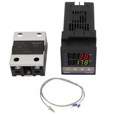 Eosnow – Thermostat PID numérique REX-C100 – Plage 0-1300℃ – Alimentation AC 110-240V – Précision 0,5% FS – Pour applications industrielles - AC110V-240V