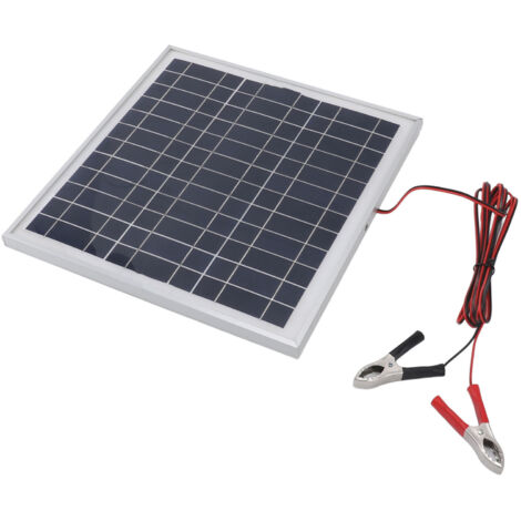 Panneau Solaire Portable 15W 12V – Monocristallin, IP65, Avec Clips | Pour Camping, Van, Bateau, Recharge D’appareils