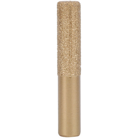 Eosnow Mèches de routeur en diamant, tige droite brasée dorée pour couteau à couture de marbre en pierre de Quartz 12.7x13.5 75mm