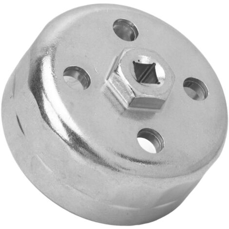 Clé à Bouchon Filtre à Huile 74mm En Aluminium - Outil Vidange Voiture 14 Cannelures Robuste