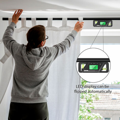 Eosnow Inclinomètre numérique magnétique, mesure absolue et relative, conversion de pente, clinomètre polyvalent, écran LCD, rétroéclairage (1/5)