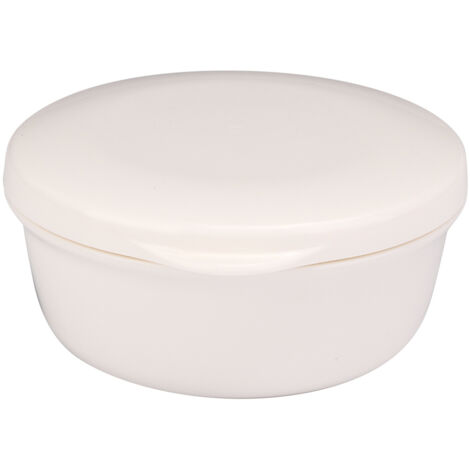Eosnow Boîte à savon ronde compacte avec couvercle pour égouttoir et récipient pour voyage (1/5)
