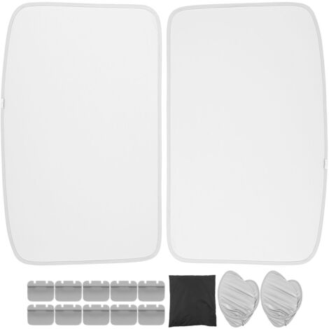 Eosnow Pare-soleil de toit en verre de voiture, Type fendu, gris, fenêtre de toit, blocage de la chaleur, pare-soleil de remplacement pour Tesla modèle 3 2018 à 2023 (1/5)