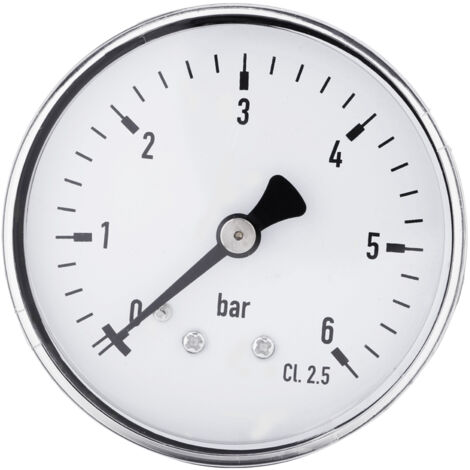 Compteur de pression d'eau multifonction à filetage NPT 0-6 bar 1/4 ", jauge de carburant de haute précision, Air d'huile pour liquide (1/5)
