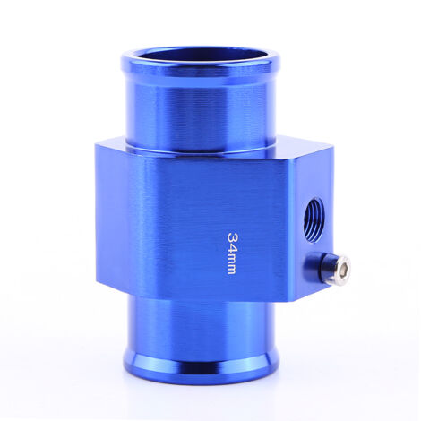 Eosnow Adaptateur universel de capteur de température de tuyau de Joint de température d'eau de voiture en métal bleu 34mm (1/2)