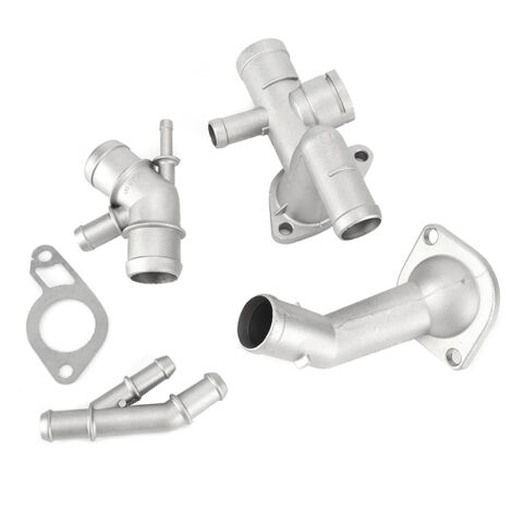 Eosnow Kit de brides de tuyau de refroidissement de moteur en aluminium, 4 pièces/ensemble, adapté pour Mk4 1.8T 2000 – 2005 06A121132A