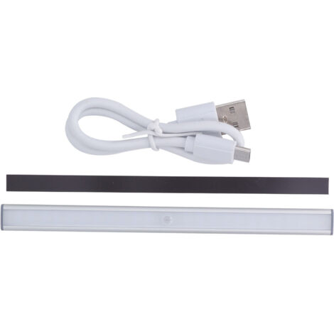 Détecteur de mouvement Lumière LED Bande lumineuse magnétique à induction pour le corps humain Batterie intégrée Charge USB (1/5)