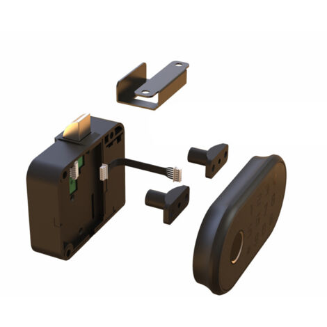 Eosnow Serrure biométrique de mot de passe d'empreinte digitale de tiroir, contrle d'accès d'armoire électronique, serrure à clavier pour bureau, banque à domicile pour tiroirs, armoire à porte unique (1/5)
