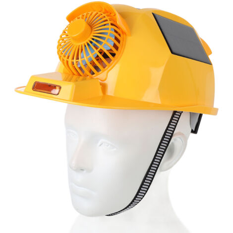 Eosnow Casque à Double ventilateur avec casque de sécurité solaire léger pour la Construction et l'amélioration de l'habitat