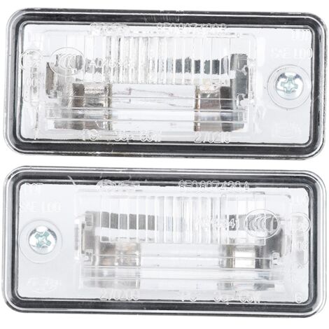 Eosnow Paire de feux de plaque d'immatriculation 8E0807430A 8E0807430B pour A3 A4 A5 A6 C6 A8 D3 Q7 RS4 (1/5)